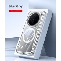 Vỏ Cho VIVO X200 x100 x100s Pro ultra Case PC Cứng + TPU Nam Châm Trong Suốt Sạc Không Dây Chống Sốc Mặt Sau Bảo Vệ Cho VIVO X200Pro Mini Shell