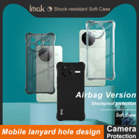 Vỏ chống sốc Imak Poco F7 Pro 5G chính hãng Poco F7 Ultra 5G Vỏ nhựa TPU mềm trong suốt Túi khí Vỏ silicon màu đen mờ