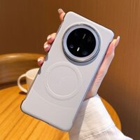 Vỏ cứng bằng da sạc không dây từ tính mỏng và nhẹ mạ điện cho Huawei Mate 70 Pro 70Pro + 60Pro + 70 Mate60 60 Pro Plus Vỏ điện thoại