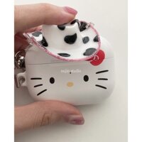 Vỏ Cứng Bảo Vệ Hộp Sạc Tai Nghe Bluetooth Không Dây 1 / 2 pro2 / 3 Hình Mèo KT Nhập Khẩu Từ Hàn Quốc