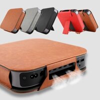 Vỏ Da Bảo Vệ Máy Tính Chống Sốc Chống Bụi Bẩn Chống Rơi Kèm Giá Đỡ Cho Apple Mac Mini M1 M2 M2 Pro