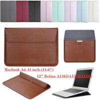 Vỏ Da Đựng Laptop Có Nam Châm Cho Macbook Air 11 inch (11.6 ") 12" Retina A1465 / A1370 / A1534