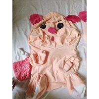 vỏ da gấu bông Heo bình sữa 80cm