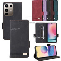 Vỏ da lật mờ cho Infinix Note 50 Pro + 50Pro + 50x 50ProPlus Note50Pro + Note50X 4G 5G Ví từ tính dành cho doanh nghiệp Vỏ điện thoại Vỏ bảo vệ mặt sau chống sốc