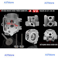 VỎ ĐẦU BÒ V3 CHẢO TRÒN 56MM / CHẢO HỘT VỊT 54MM SUM RACING XE MÁY WAVE DREAM  SUPPAP 23 -  27 /  24 - 28