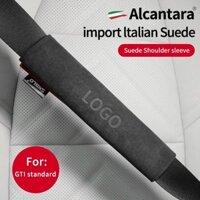 Vỏ dây an toàn ô tô Vỏ bảo vệ vai chống mài mòn Alcantara da lộn thích hợp cho volkswagen vw Golf Polo mk7 Tiguan L b7 GTI