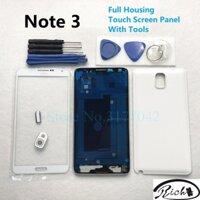 Vỏ đầy đủ cho samsung galaxy note 3 n900 n9005 n900s bảng điều khiển màn hình cảm ứng khung giữa vỏ pin cửa sau nắp sau