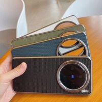 Vỏ điện thoại bằng da Kona cao cấp dành cho doanh nghiệp Vivo X200 Pro Vòng máy ảnh kim loại sang trọng Mạ cao cấp Chống sốc Ốp lưng siêu mỏng cho Vivo X200Pro Mini