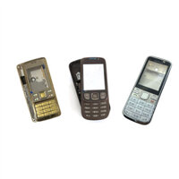 Vỏ Điện Thoại Cho Nokia 6300 6303 Vỏ Điện Thoại Di Động C5 C5-00 Ốp Lưng Bàn Phím Pin Mặt Trước Mặt Khung