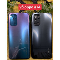 Vỏ điện thoại oppo A74-5G / Vỏ Oppo A74 5G full bộ có luôn khay sim với kính camera sau zin mới