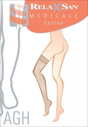 Vớ Điều Trị Suy Tĩnh Mạch Dạng Đùi Hở Ngón Class II Cotton RelaxSan - Art.M2070A