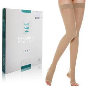 Vớ điều trị suy tĩnh mạch RelaxSan Class II Microfiber Soft Art.M2170A - dạng đùi, hở ngón