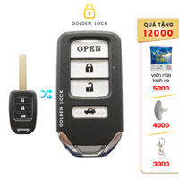 Vỏ độ gập chìa khóa Honda city 3 nút giả smart