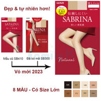 VỎ ĐỎ MÃ MỚI Vớ Quần tất Nhật SABRINA Natural da trần tự nhiên mặc hàng ngày chống nắng co giãn thoải mái có size lớn - Mã cũ SB410 màu 694 - M-L
