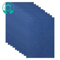 Vỏ đóng bìa giấy A4 8.27x11.69 Inch Trình bày Leathergrain Binding Cover Màu xanh hải quân