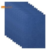 Vỏ đóng bìa giấy A4 8.27x11.69 Inch Trình bày Leathergrain Binding Cover Màu xanh hải quân