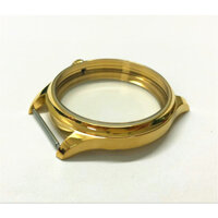 Vỏ đồng hồ vàng 18K bằng thép không gỉ 44mm 316L cho bộ máy ETA6497 / 6498 ST3600 / 3621