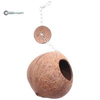 Vỏ Dừa Tự Nhiên Chim Tổ Nhà Hut Cho Thú Cưng Vẹt Budgies Parakeet Cockatiels Conure Canary Pigeon Lồng Hamster Chuột Gerbil Chuột Lồng Hạt Giống Đồ Chơi Hộp Tổ