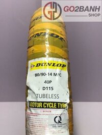 Vỏ Dunlop 80/90-14, 90/90-14, 100/90-14, 80/90-16 vỏ xe Airblade, Click, Vario, Vision, Pcx cũ, SH Mode không ruột