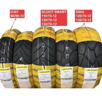 Vỏ Dunlop xe Nozza, Lead, Piaggio Fly, MSX, Vespa mâm 12 inch mã D307 - D604 - SCOOT SMART