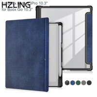 Vỏ Folio HZLING, Vỏ bảo vệ bút tích hợp bằng da PU, Vỏ mềm tự động ngủ / đánh thức từ tính chuyên nghiệp cho Onyx Boox Note X3Pro / Go 10.3 (2024)