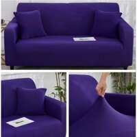 Vỏ ghế sofa 3 chỗ ngồi size 190-230cm, bọc ghế sofa trơn, Vải siêu căng (Q2)