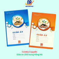 Vở Giáo Án Ô Ly  A4 Hồng Hà 200 Trang 4522 - vở kẻ caro giáo viên, học sinh, sinh viên - 5 quyển