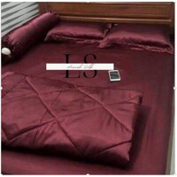 Vỏ Gối , Áo Gối Phi Lụa Cao Cấp Lavish Silk - Đỏ Đô,50cm x 70cm