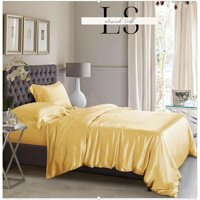 Vỏ Gối , Áo Gối Phi Lụa Cao Cấp Lavish Silk - Vàng Chanh,50cm x 70cm