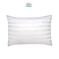 Vỏ Gối Cotton Khách Sạn Trắng Sọc Riotex Đủ Kích Thước - Vỏ gối 50x70 có bèo