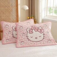 Vỏ gối cotton nguyên chất, tám lớp gạc dày, mềm mại cho mọi mùa, vỏ gối phồng cotton sử dụng tại nhà, vỏ gối Mustard Seed