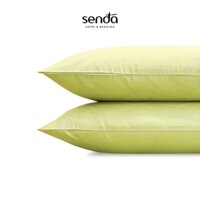 Vỏ gối Cotton Twill Hàn Quốc 50x70 45x65 cm Sen Đá Home Bedding trơn màu, bao áo gối nằm cotton 40s thô lụa cao cấp - Xanh bơ - 1 chiếc vỏ gối 50x70