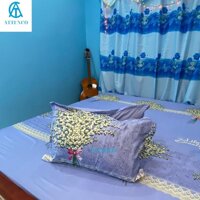 VỎ GỐI ĐẦU COTTON 45X65CM IN HỌA TIẾT NGỘ NGHĨNH CHO BÉ RUỘT GỐI BÔNG GÒN TỰ NHIÊN ÊM ÁI -THIẾT KẾ ATTENCO BH 3TH - HOA BABY,1 VỎ GỐI 45X65CM