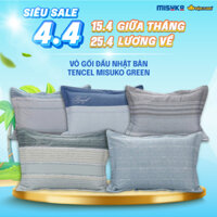 Vỏ gối đầu Nhật bản Tencel Misuko Green Mới