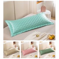 Vỏ Gối Đôi Dài Bằng Lụa Lạnh Mùa Hè Mát Mẻ 1.2m1.5m180cm