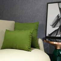 Vỏ gối in màu xanh quân đội, gối lưng màu sắc đồng nhất, gối văn phòng, gối sofa, gối cửa sổ bay YRWV