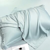Vỏ gối lụa loại A 00 Tencel Ice Silk Cool Pillowcase Màu trơn Vỏ gối lụa dâu tằm #枕头套250306#