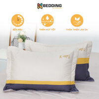 Vỏ Gối Nằm Chần Bông Cotton K-bedding by Everon 45x65cm  1 cặp - KCP302