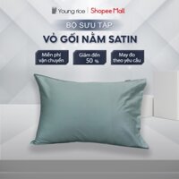 Vỏ gối nằm Lụa Satin cao cấp Hàn Quốc YOUNGRICE áo bao ruột gối ngủ kích thước 50x70cm chuẩn khách sạn