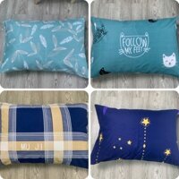 VỎ GỐI NẰM,GỐI ÔM COTTON MỀM MỊN. THOÁNG MÁT GIÁ SIÊU RẺ,KÍCH THƯỚC 40X60.50X70.35X105. - VỎ GỐI ÔM 35-105 - Sọc Caro