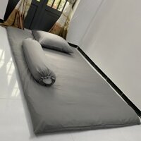 VỎ GỐI NẰM,VỎ GỐI ÔM COTTON TICI MỀM MỊN,THOÁNG MÁT kích thước 40x60,50x70,35x105. - VỎ GỐI NẰM 50-70 - Xám đậm