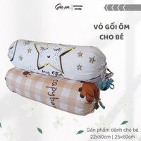 Vỏ gối ôm cho bé Tencel 60s GIA AN HOME DECOR size 22x50cm và 25x60cm, gối ôm dài hoạ tiết, vỏ gối cho bé mẫu giáo