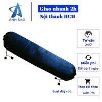 Vỏ gối ôm lụa cao cấp A 35 x 100 cm - mát mẻ, mềm mịn, không kích ứng da - Xanh dương đậm