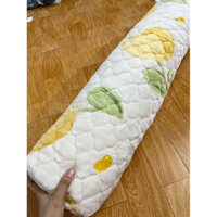 Vỏ gối ôm người lớn chất nỉ nhung có khóa kéo bo tròn hai đầu kích thước 35x100cm