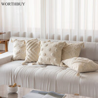 Vỏ gối tua rua Bohemian thêu 3D để trang trí ghế Sofa