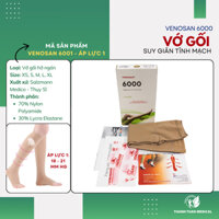 Vớ Gối Y Khoa Suy Giãn Tĩnh Mạch Venosan 6000 Size S, M, L (Made in Thụy Sĩ)