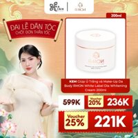 [Võ Hà Linh x Rmon] Kem Giúp Ủ Trắng và Make-Up Da Body RMON White Label Dia Whitening Cream 200ml