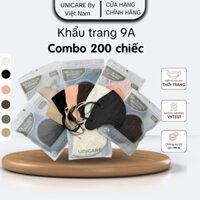 [Võ Hà Linh X UNICARE] COMBO 200 chiếc Khẩu Trang 9A UNICARE chống nắng toàn diện dày dặn 5 lớp