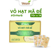 Vỏ Hạt Mã đề Psyllium - Nhập khẩu Ấn Độ chính hãng hỗ trợ giảm táo bón (Hộp 14 Gói x 7g)