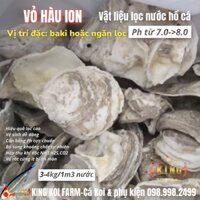 Vỏ hàu  ION đã nung kỹ _ ổn định PH,lọc nước,khử độc,cung cấp khoáng chất cho hồ cá KOI - Kingkoifarm